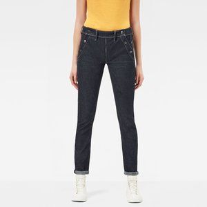 G-Star Lynn Navy Mid Skinny Sailor Jeans Dark Wash 28